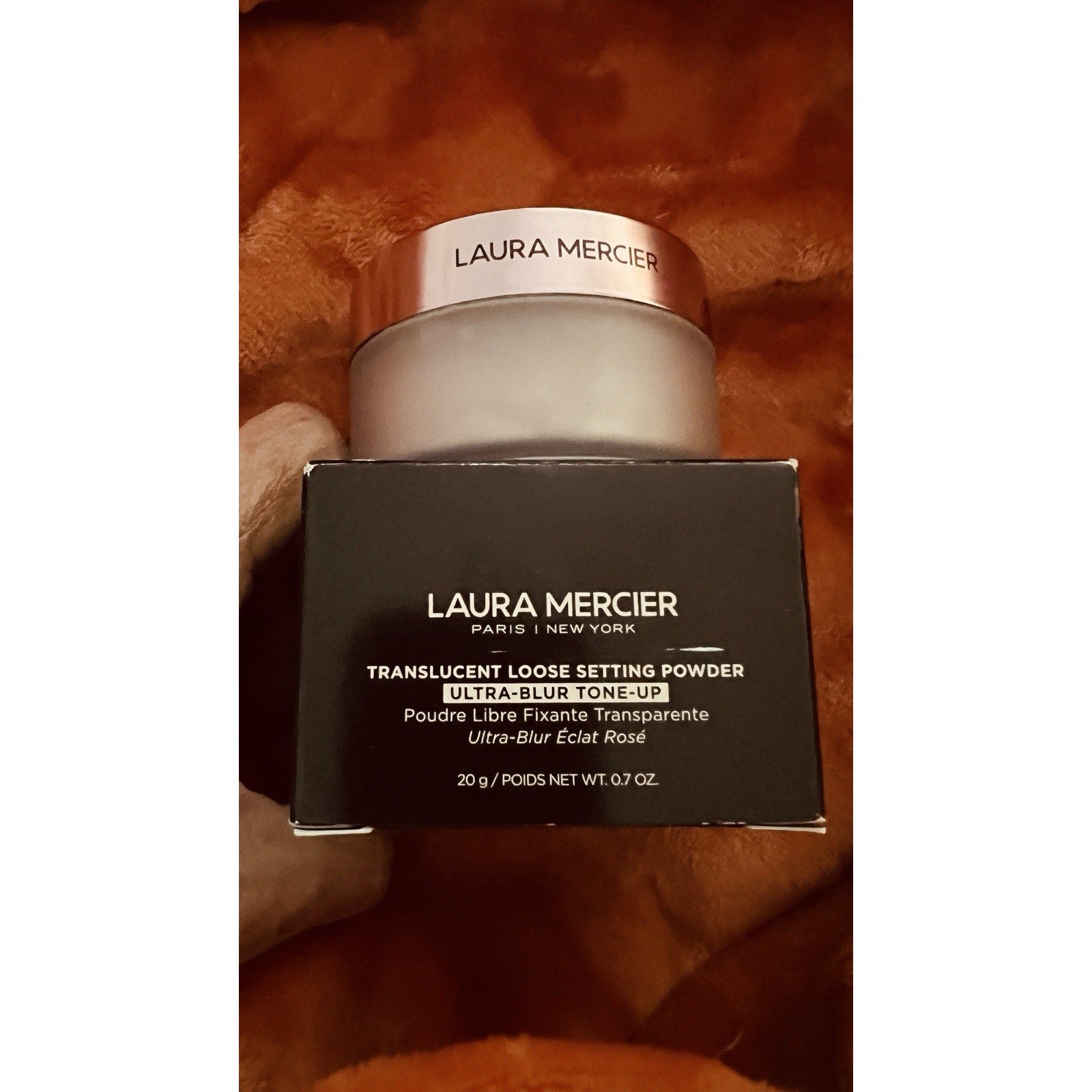 Laura Mercier TONE-UP Translucent Loose Setting Powder ROSE 20g pink cosmic NIB