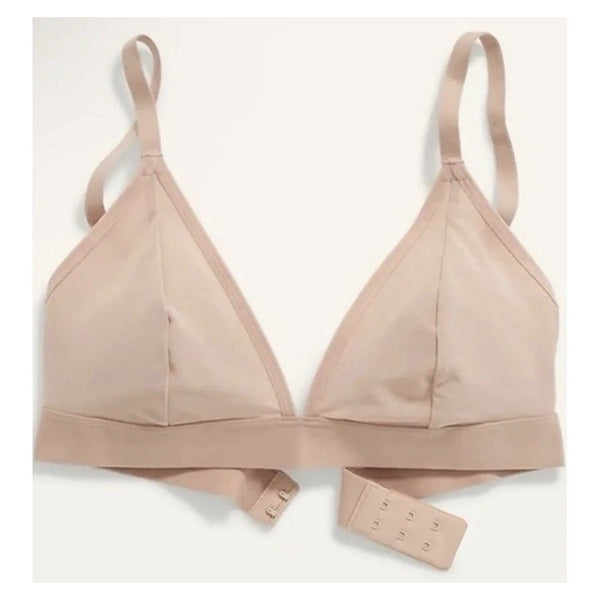 NWT Old Navy Women's Nude Mesh Triangle Bralette Bra Top L Wirefree