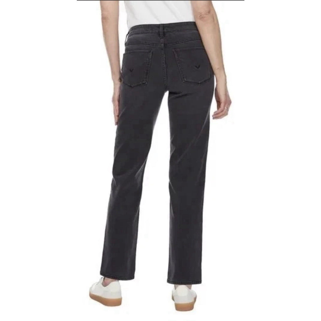 Hudson Women's Mid-Rise Signature Pockets Straight Jeans, Night Time, 29
